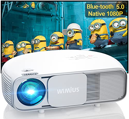 Bluetooth Projector Support 4K UHD, S4 1080P Projector with Zoom & Keystone & Dual 5W Speaker, 300" Home & Outdoor Video Movie Projector for Stick, iPhone, Android, Laptop, PS5
