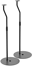 Height adjustable speaker stands for satellites, black, pair
