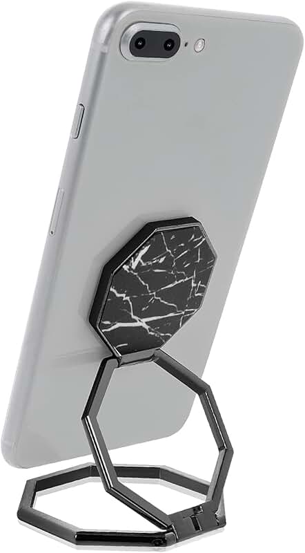 Metal Phone Ring Holder with 360° Rotation and Kickstand