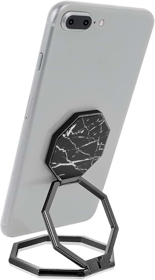 Metal Phone Ring Holder with 360° Rotation and Kickstand