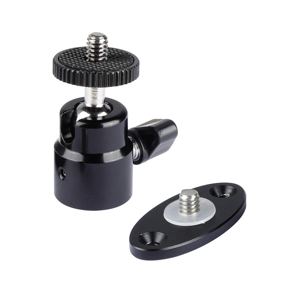 1/4"-20 Mini Ball Head with Ceiling Mount for CCTV & Video Wall Monitors Mount - 1991