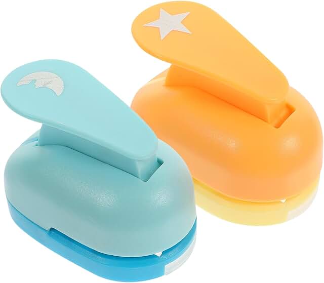 Two Moon and Star Paper Punches for Crafts