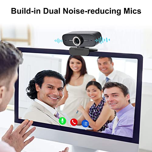 Webcam for Streaming HD 1080P PC Camera with Microphones Compatible with Xbox One MacBook Windows and OBS Twitch YouTube