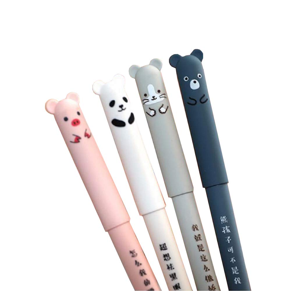 8 Pack Kawaii Cartoon Animal Gel Ink Pens for Kids and Students