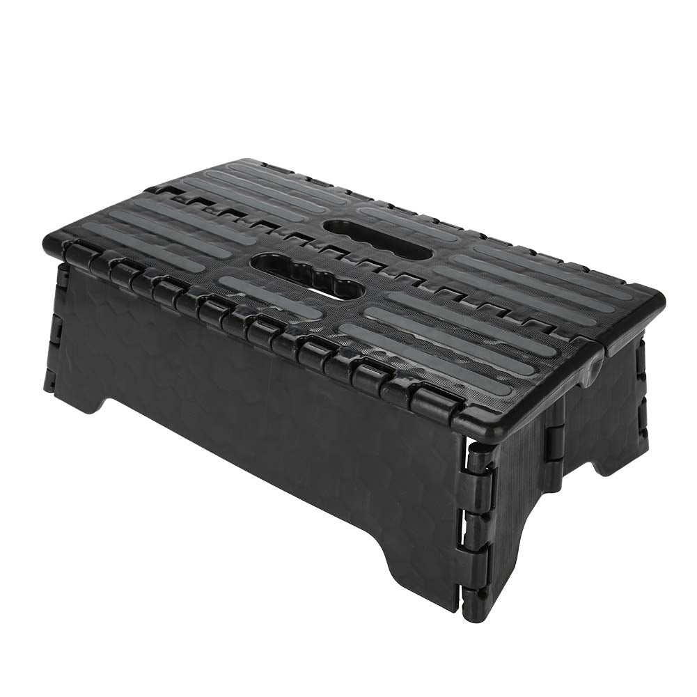Folding Step Stool, Portable Step Riser Mobility Stepping Stool Non- Step Grips for Adult Elderly Kids, Lightweight Foldable Plastic Stool for Car Kitchen Bath, 14.9 x 8.5 x 5.1 inch