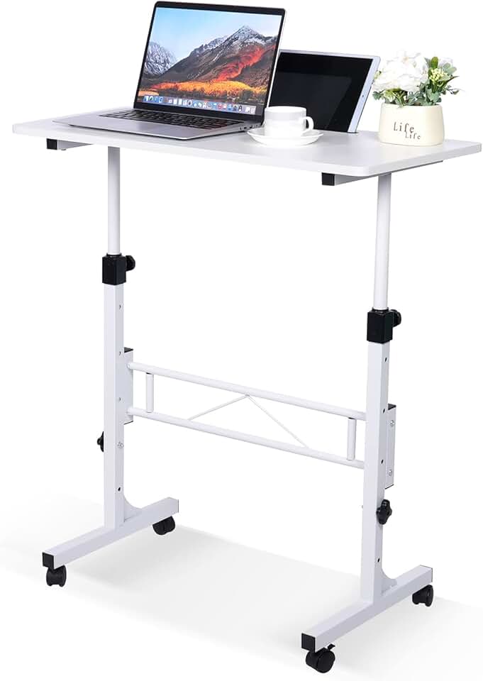 Adjustable Mobile Standing Desk for Home Office