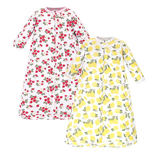 uni   Cotton Long-Sleeve Sleeping Bag, Sack, We le Blanket, Strawberry Lemon, 3-9 Month US