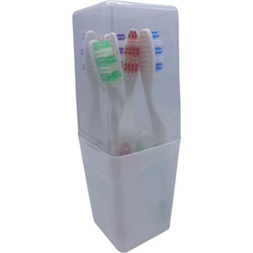 MODAIO-6-ct of Toothbrushes with Cup & Holder