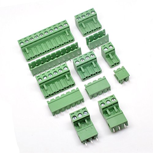 10 Set 9-Pin 5.08mm Pitch Male Female PCB Screw Terminal Block