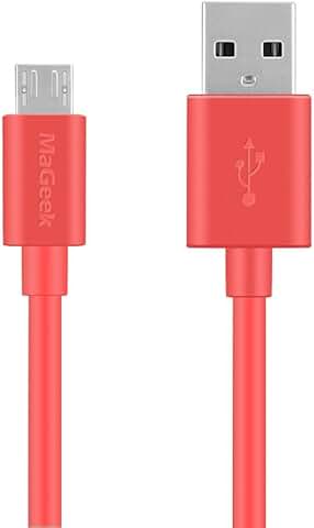 6ft Micro USB to USB Cable, High Speed, Pink