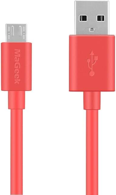 6ft Micro USB to USB Cable, High Speed, Pink