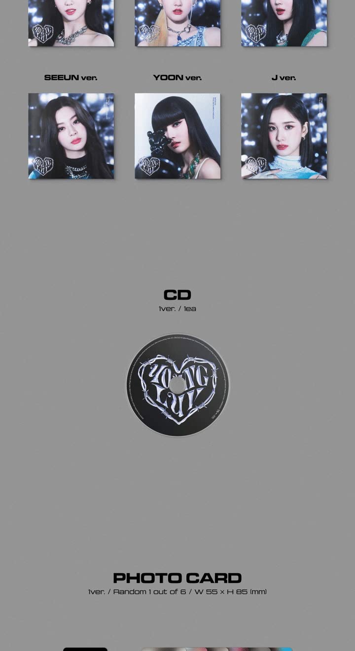 Young-LUV 2nd Mini Album Jewel Case Version CD+16p Random PhotoBook+1p PhotoCard+Tracking Kpop Sealed