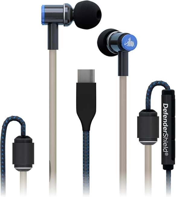 Air Tube Stereo Earbuds with Mic and Volume Control
