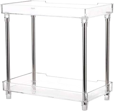 Two-Tier Bathroom Countertop Organizer Shelf