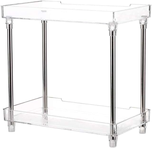 Two-Tier Bathroom Countertop Organizer Shelf