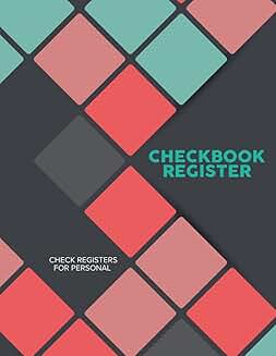 Personal Checkbook and Ledger Register for Finances