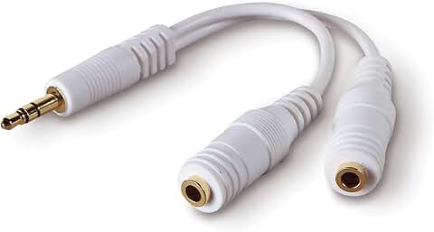 3.5mm Audio Splitter for Sharing Music and Videos
