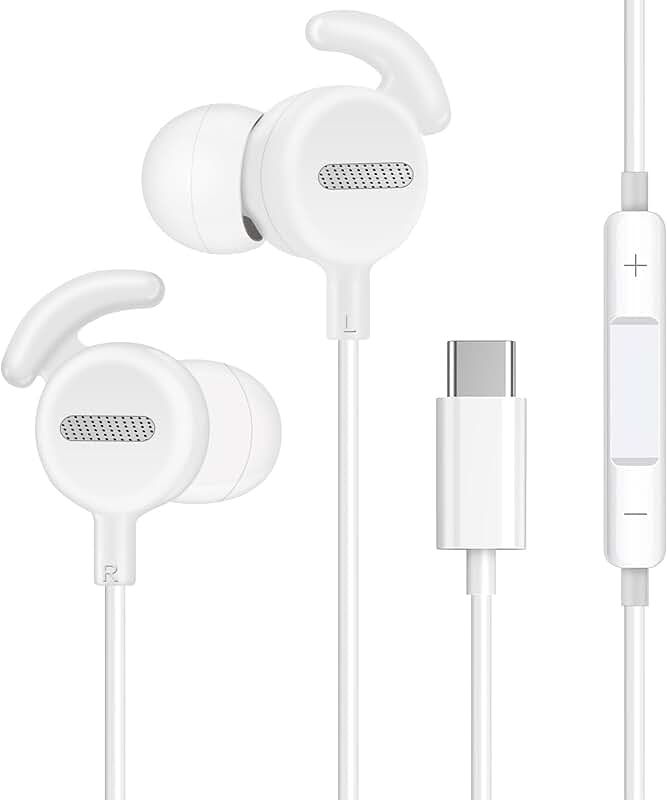 Wired Type C Earphones with Mic and Remote