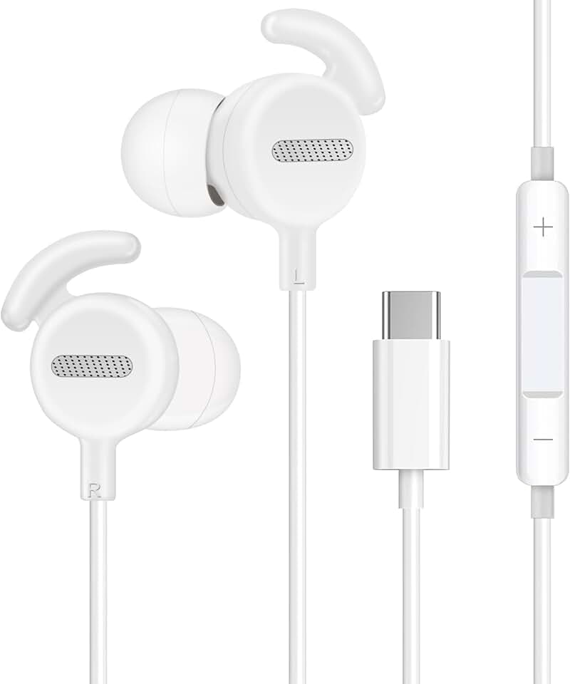 Wired Type C Earphones with Mic and Remote