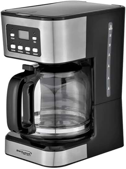 12-Cup Digital Coffee Maker in Black