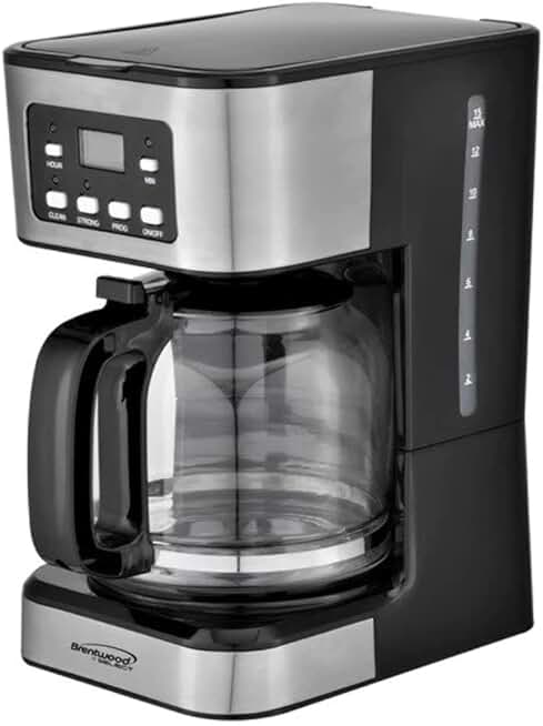 12-Cup Digital Coffee Maker in Black