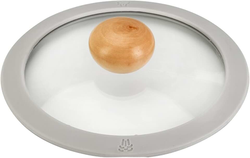 Small Tempered Glass Lid with Silicone Edge