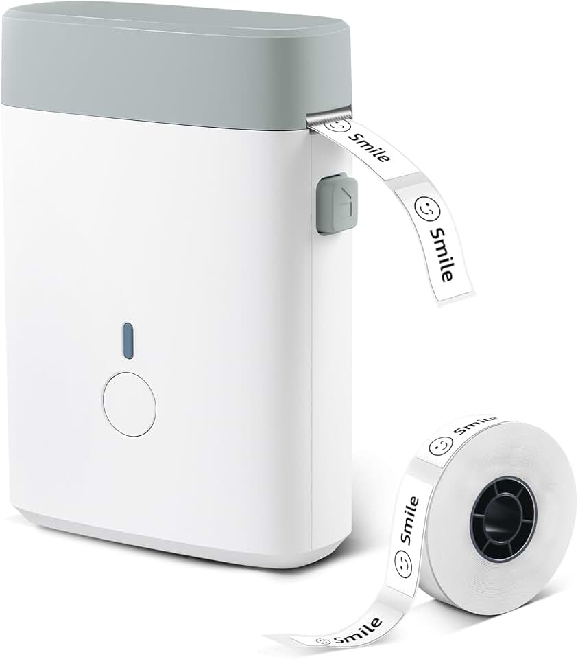 Mini Bluetooth Label Maker with Tape for Home and Office