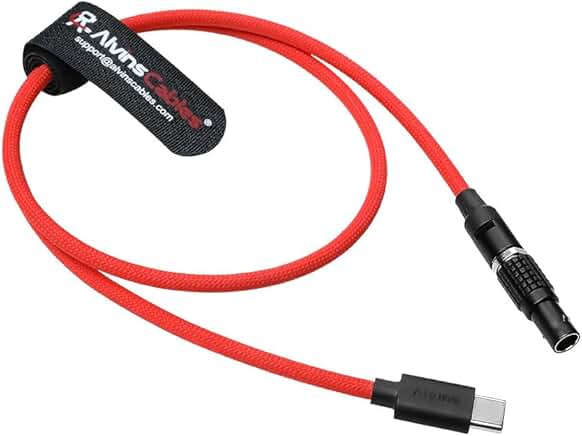 Braided USB-C to 2-Pin Power Cable, 24 inches