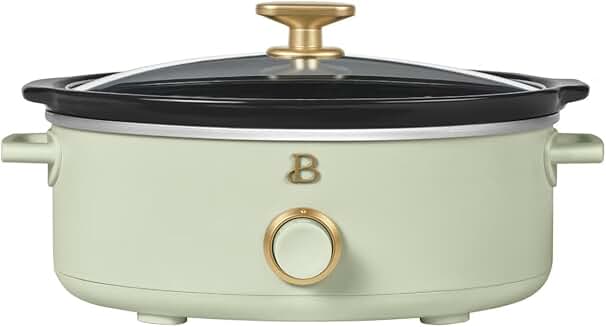 2.5qt Slow Cooker for Small Meals, Dishwasher Safe, Sage Green