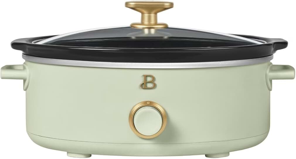 2.5qt Slow Cooker for Small Meals, Dishwasher Safe, Sage Green