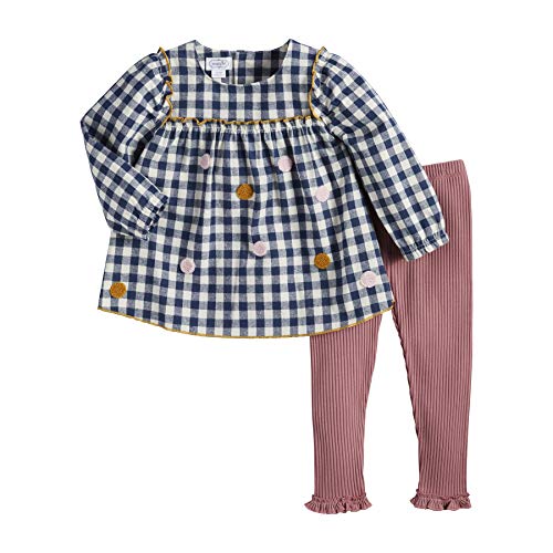 Baby Girls' Navy Gingham Tunic Legging Set, 12-18 Months