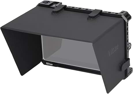 Nitze Cage for Feelworld S7 Monitor with NATO Rail and Sunhood