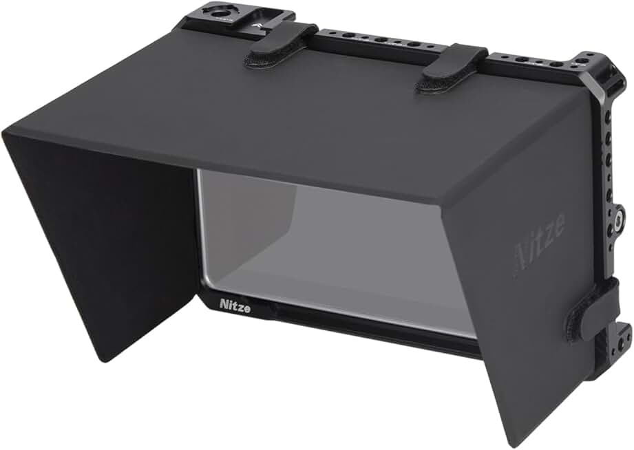Nitze Cage for Feelworld S7 Monitor with NATO Rail and Sunhood
