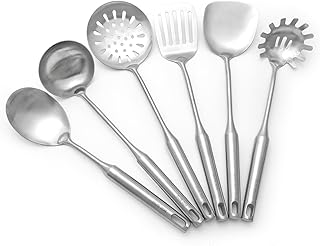 Six-piece stainless steel kitchen utensil set