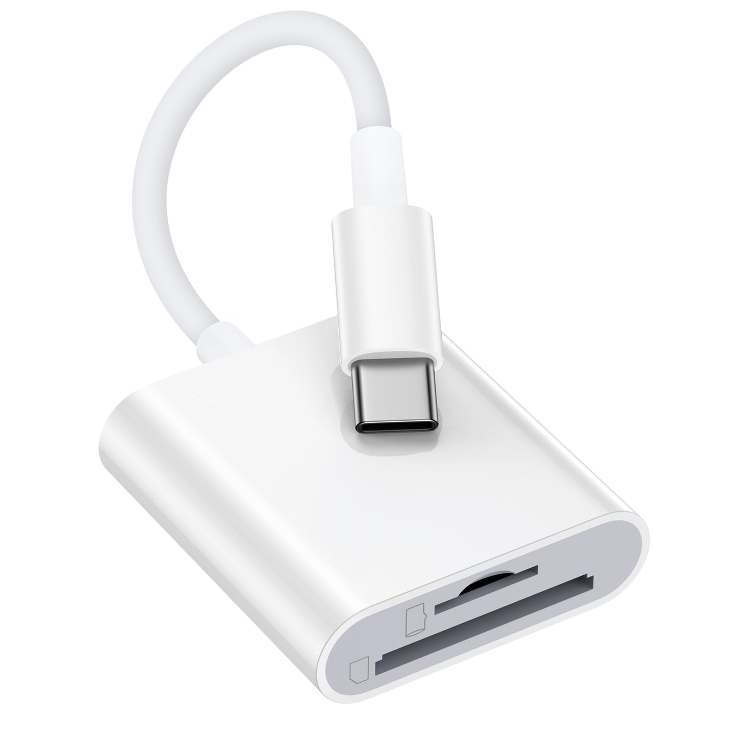 USB-C SD and TF Card Reader for Smartphones and Cameras