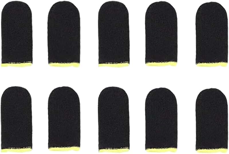 Gaming Finger Sleeves for Mobile Phones, 10 Pack