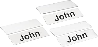Set of 9 Stainless Steel Laser Engraved Name Plates