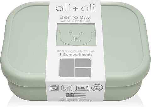 Silicone Pine Bento Box for Kids and Adults
