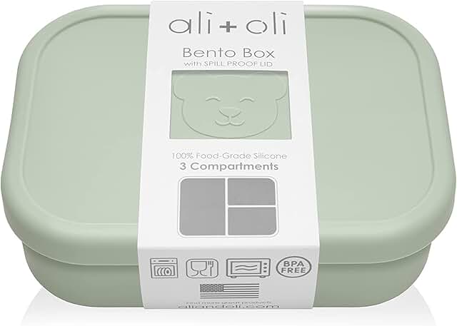 Silicone Pine Bento Box for Kids and Adults