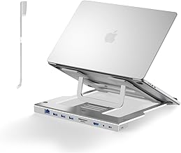 9-in-1 Triangular Laptop Stand with Docking Station
