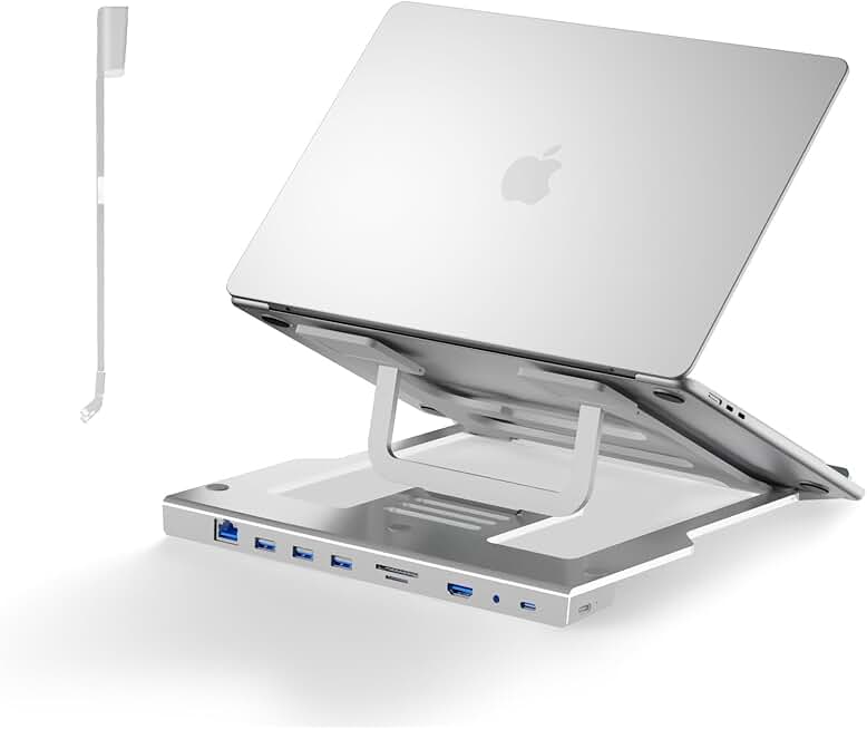9-in-1 Triangular Laptop Stand with Docking Station
