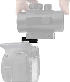 Plate for attaching reflex sight to DSLR cameras