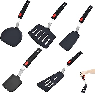 Set of 5 Silicone Spatulas for Cooking