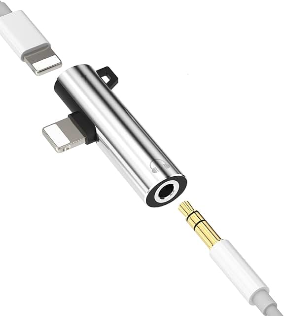 Lightning to 3.5mm headphone adapter for iPhone