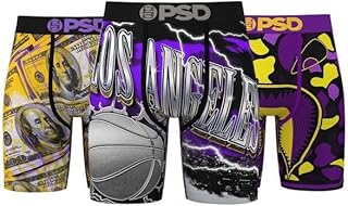 Men's Boxer Briefs Pack, Breathable Moisture-Wicking, Medium