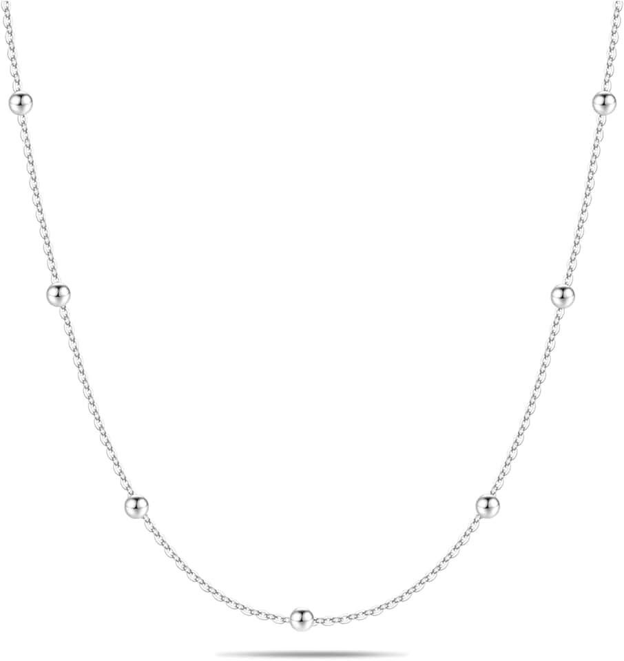 Sterling Silver Chain Necklace for Women, 16-24 Inches
