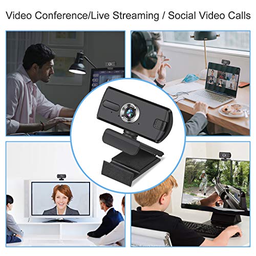 Webcam HD 1080p Web Camera,USB Web Camera Laptop Computer Webcam with Microphone,Full HD Video Webcam Pro Streaming Webcam for Conference Calling Recording Streaming