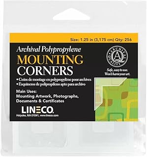 Self-Adhesive Clear Photo Corners for Mounting Artwork