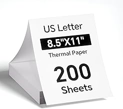 Thermal Paper 8.5 x 11, 200 Sheets