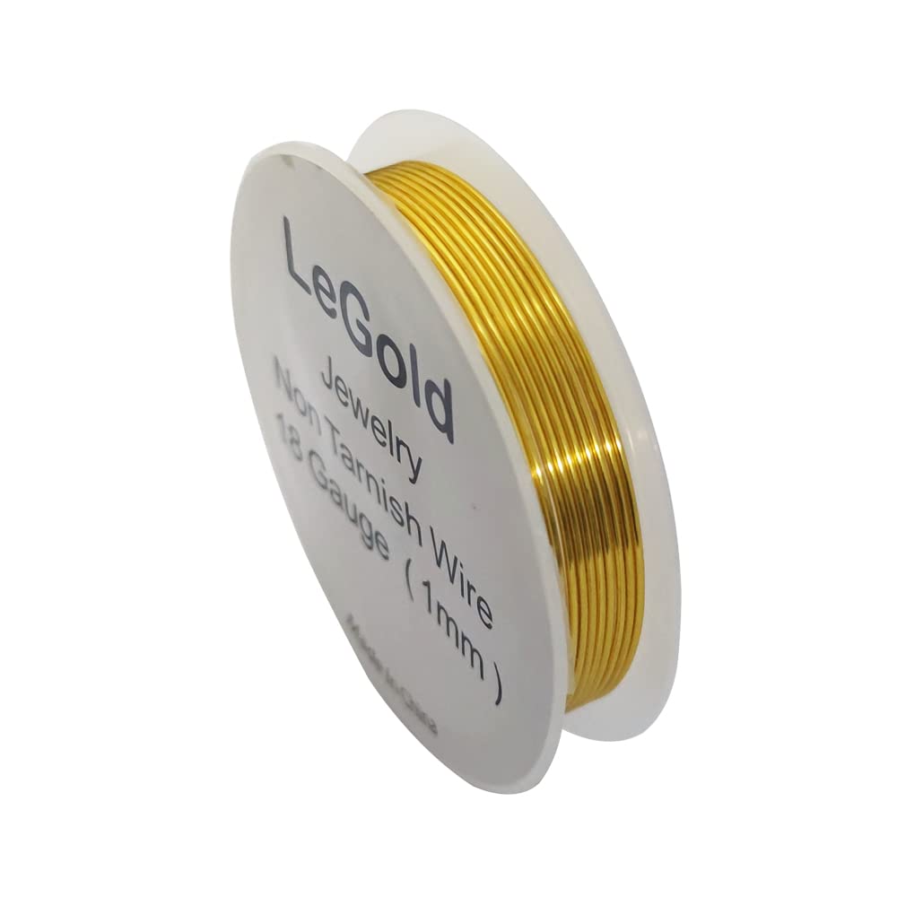 18 Gauge Gold Jewelry Beading Wire for Art and Jewelry